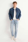 Men's Straight Fit Sky Blou  Jeans