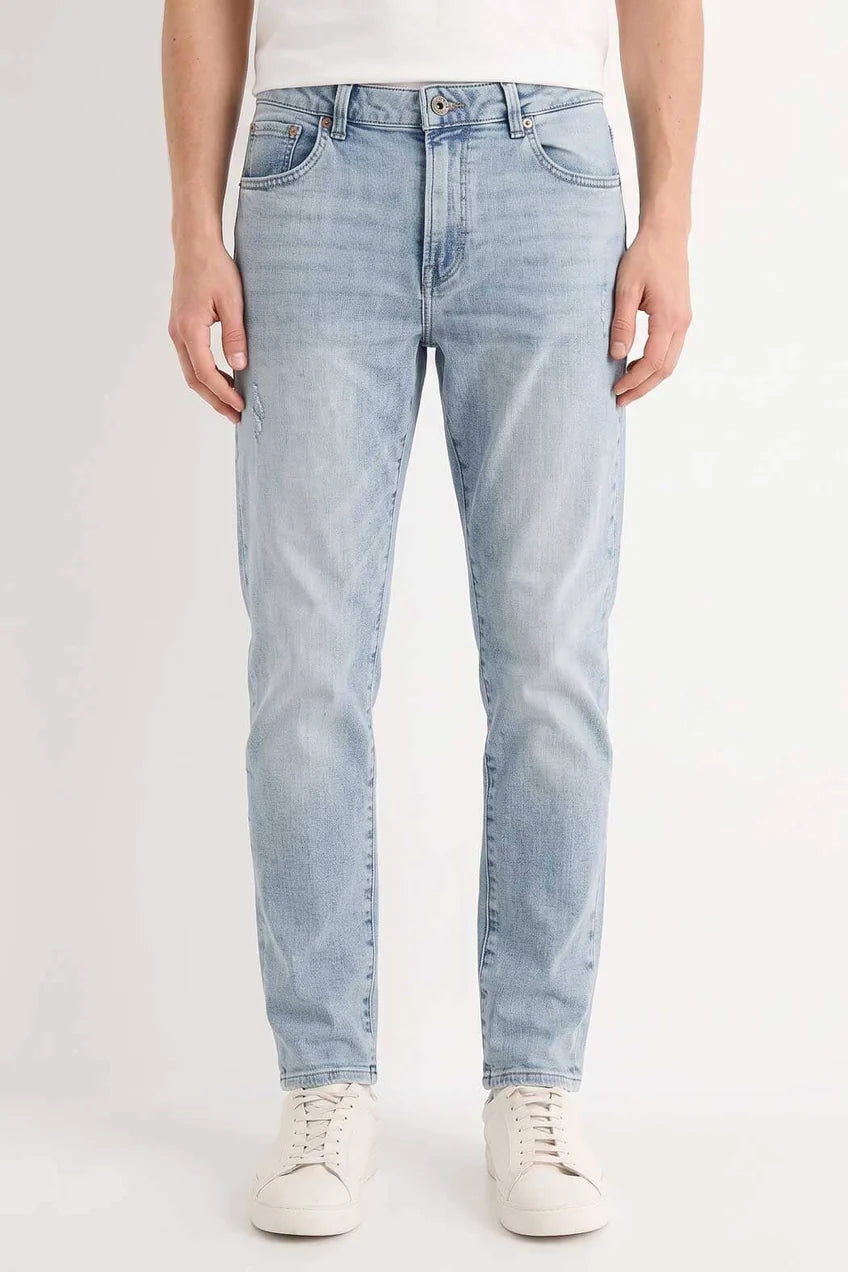 Men's Straight Fit Sky Blou  Jeans