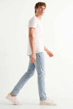 Men's Straight Fit Sky Blou  Jeans