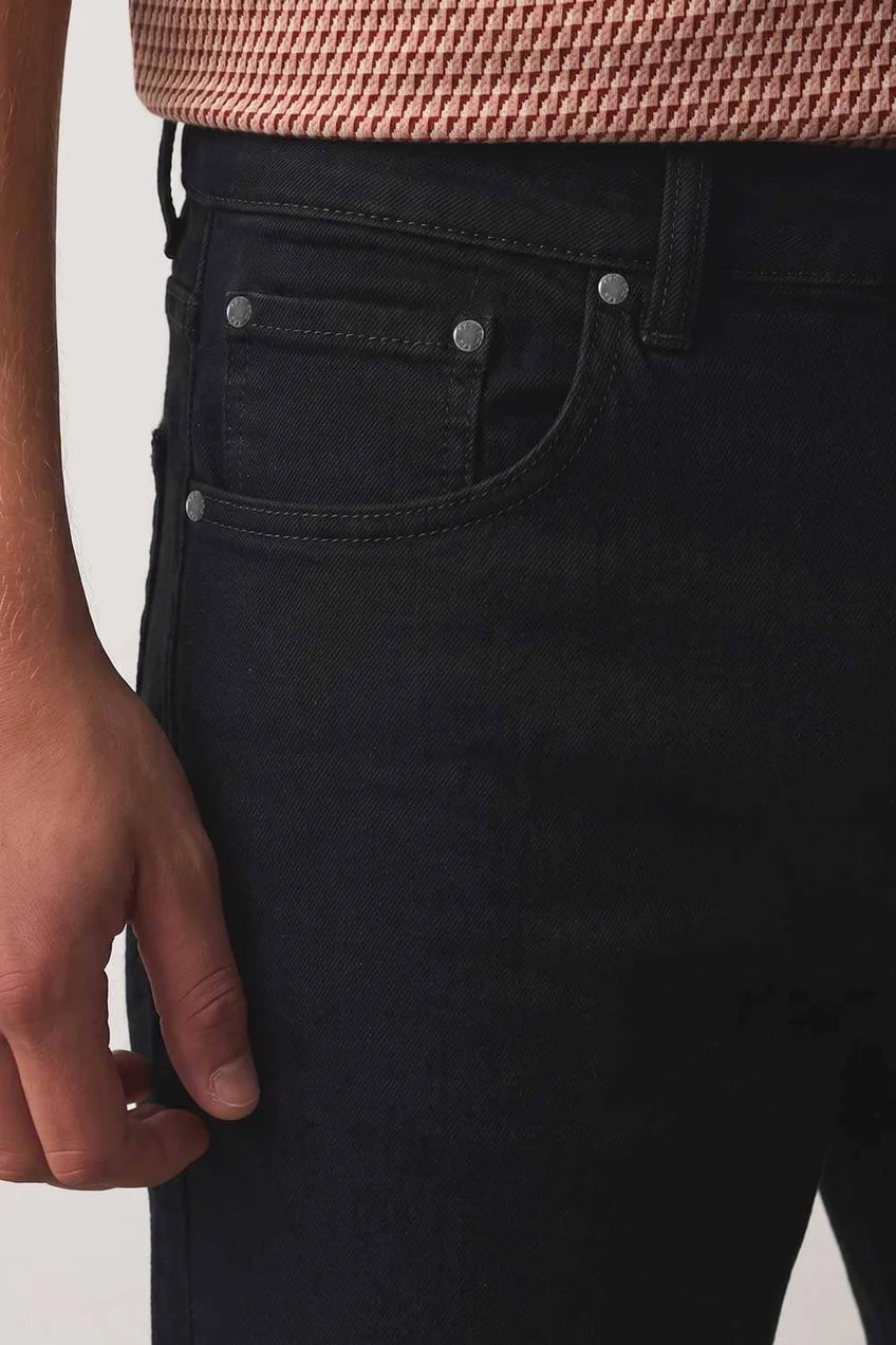 Men's Straight Fit Black  Jeans