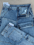 Men's Fit Tinted Blue Jeans