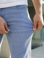 Men's Slim Fit Light Blue Jogger Jean
