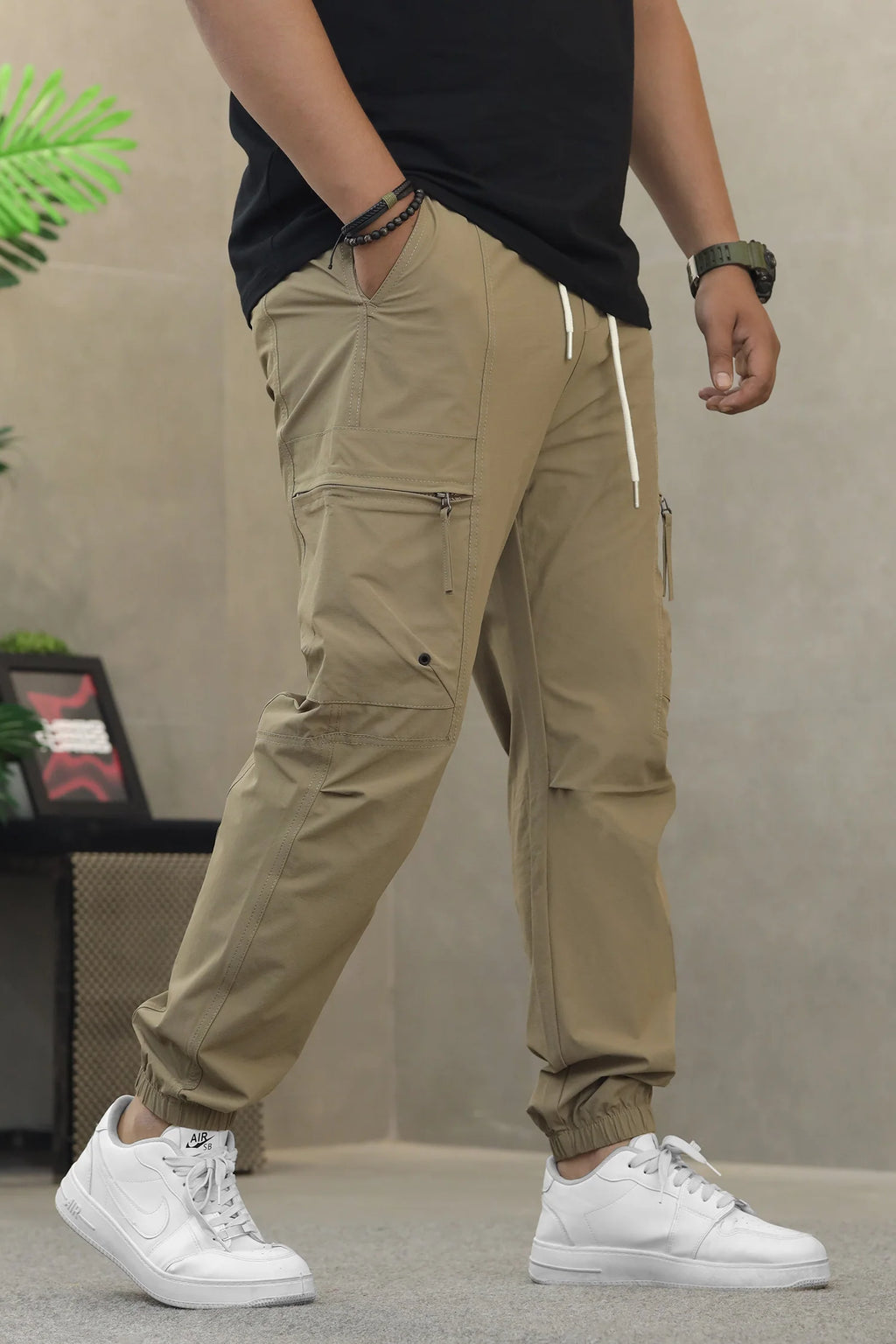 Men's  Lightweight Multi-Pocket Cargo Trouser
