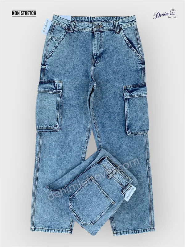 Men's Fit Tinted Blue Jeans