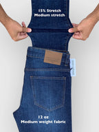 Men's Relaxed Bootcut Fit Tinted Blue Jean