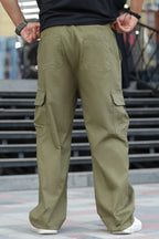 Men's Street Style 6 Pockets Cargo Trouser