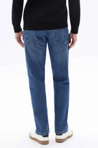 Men's Slim Fit Dark Blue Jean
