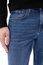 Men's Slim Fit Dark Blue Jean
